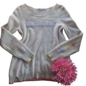InCashmere Crew Neck Sunday Print 100% Cashmere Crew Neck Comfy